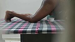 Hidden cam records secret masturbation during spa massage