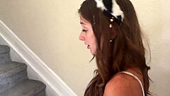 Squirting Teen 18+ Trick-or-Treater Macy Meadows in Wild Household Fantasy.