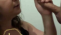 Chubby Mother-in-Law's Intense Blowjob Before Bed