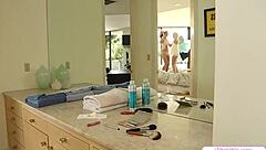 Big Tits Brunette Facesits Shaved Girlfriend