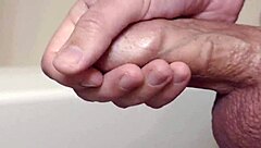 Homemade Solo Cock Cums in Slow Motion Close Up