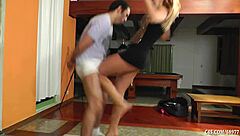 Funny ballbusting scenes with Cristina Batata from Brazil