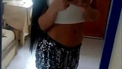 Latina T-Girl Sucks Cock Hard