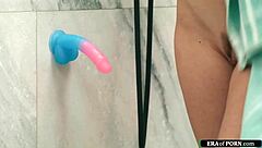 Charlotte sins feels caught shower-fucking dildo