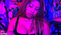 Paola loves to suck her toes