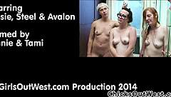 Are you watching these australian amateur lesbians in a threesome?