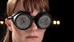 hey, watch this hairy beauty squirt while getting dildo-fucked