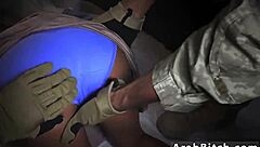 Arab Teen Dances Booty Drop Outside Base