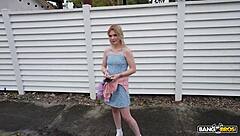 Bangbros - Candy Lane Enjoys Every Moment in the Bang Bus and Smiles as She Gets a Messy Facial.