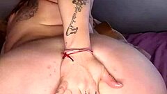 Latina slut fucks her ass with dildo alone and cums hard