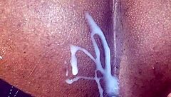 Ebony wife tapes husband's ass