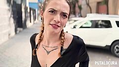 Putalocura - caught creampie with tattooed spanish malafalda.