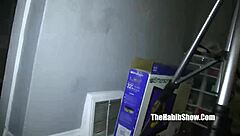 I watched ghetto ebony cocoa kat get fucked hard by big black cock in the trap