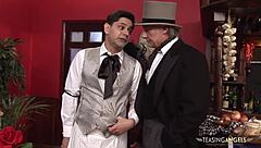 Amazing Maid Shares Delicious Cocks with Another Babe in Stockings