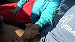 A grandmother of 80 years old having sex on the roadside