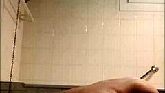 French slave humiliates herself with belt 😈