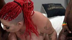 Pawg Bbw Gets Two Dicks in Intense Deepthroat Action!