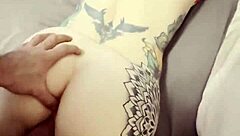 petite busty teen dominated by muscular man in reality scene.