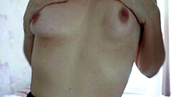 extreme tit play with a beautiful milf in seductive lingerie