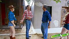 sexy besties take paternal cocks deep in throats