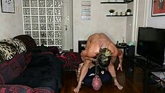 Boldly fucking the policeman who came to arrest me, with deepthroat and squirting on big tits.