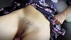 Big Dick Teases Hairy Pussy To Orgasm!