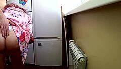 step mom bent over for son in homemade scene