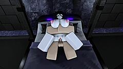 Big dick fucking shy friend in Roblox game
