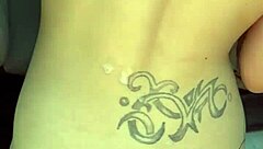 busty petite 18+ hooker gets facial after doggystyle blowjob