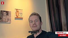 Latina Zara Mendez deepthroats German cock and swallows cum