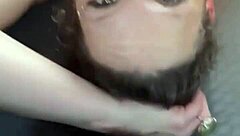 busty petite 18+ hooker gets facial after doggystyle blowjob