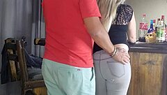 While my BEST FRIEND is at WORK, I fuck his WIFE in doggystyle creampie.