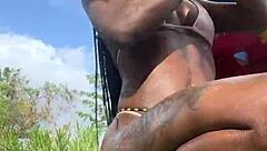 in jamaica, i witnessed public flashing by petite black amateurs outdoors