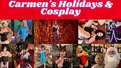 Granny In Princess Leia Costume Finger Fucked To Cum!