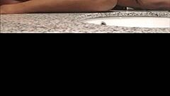A big black cock meets a homemade porn video in a hot scene with a black beauty in a bent over position