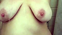 Big Boob Mama Showers Intensely