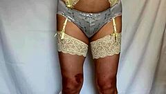 disguise sailor uniform with sexy lingerie and shiny anal plug