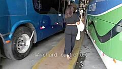 Leaked Video Of 18yo Latina Caught Sucking Pornstar On Bus