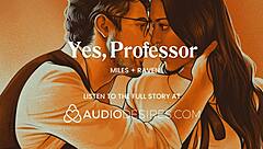 Naughty student dominates professor in kinky classroom scene