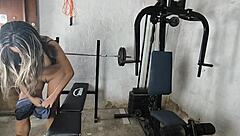 My Personal Trainer Gives Me Anal Creampie in Gym