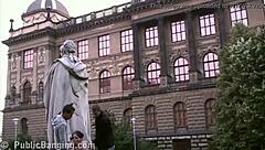 Can You Believe This Cute Teen Girl Fucked by Two Guys in Public?