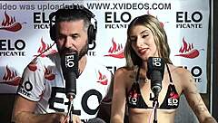 colombian alessa kitty in casting interview for spicy room