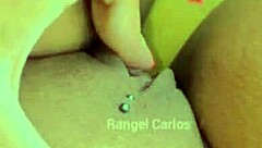 Brunette Slut Fingers Her Trimmed Pussy Lips Intensely.