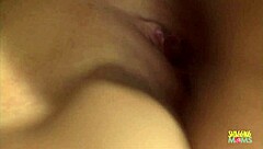 Beautiful brunette secretary blows her boyfriend in the study.