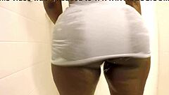 Big Booty Fucks Huge Dildo!