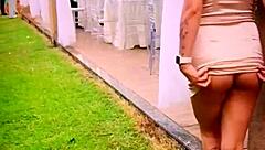 Married woman flaunts her charms at friend’s wedding