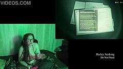 naked brunette with big natural tits at lake house