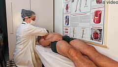 Beautiful nurse gets banged by hot guy with a great cock