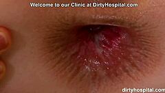 Doctor roleplay turns into anal fingering during patient check-up session