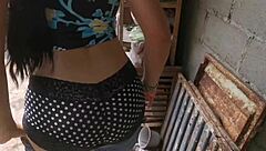 Petite Latina gets her ass ripped and filled with cum